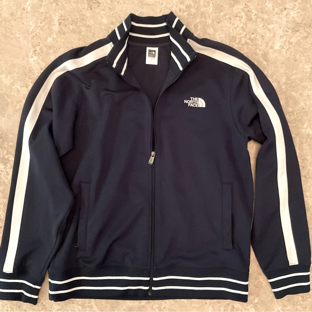 Mint Condition* North Face Men’s Large Retro Style Track Suit in Blue + White!